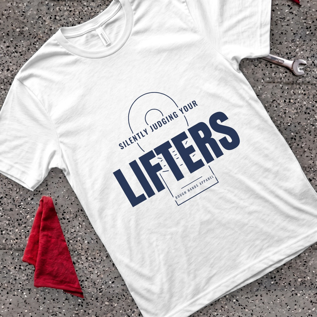 Silently Judging Lifters T-Shirt - White