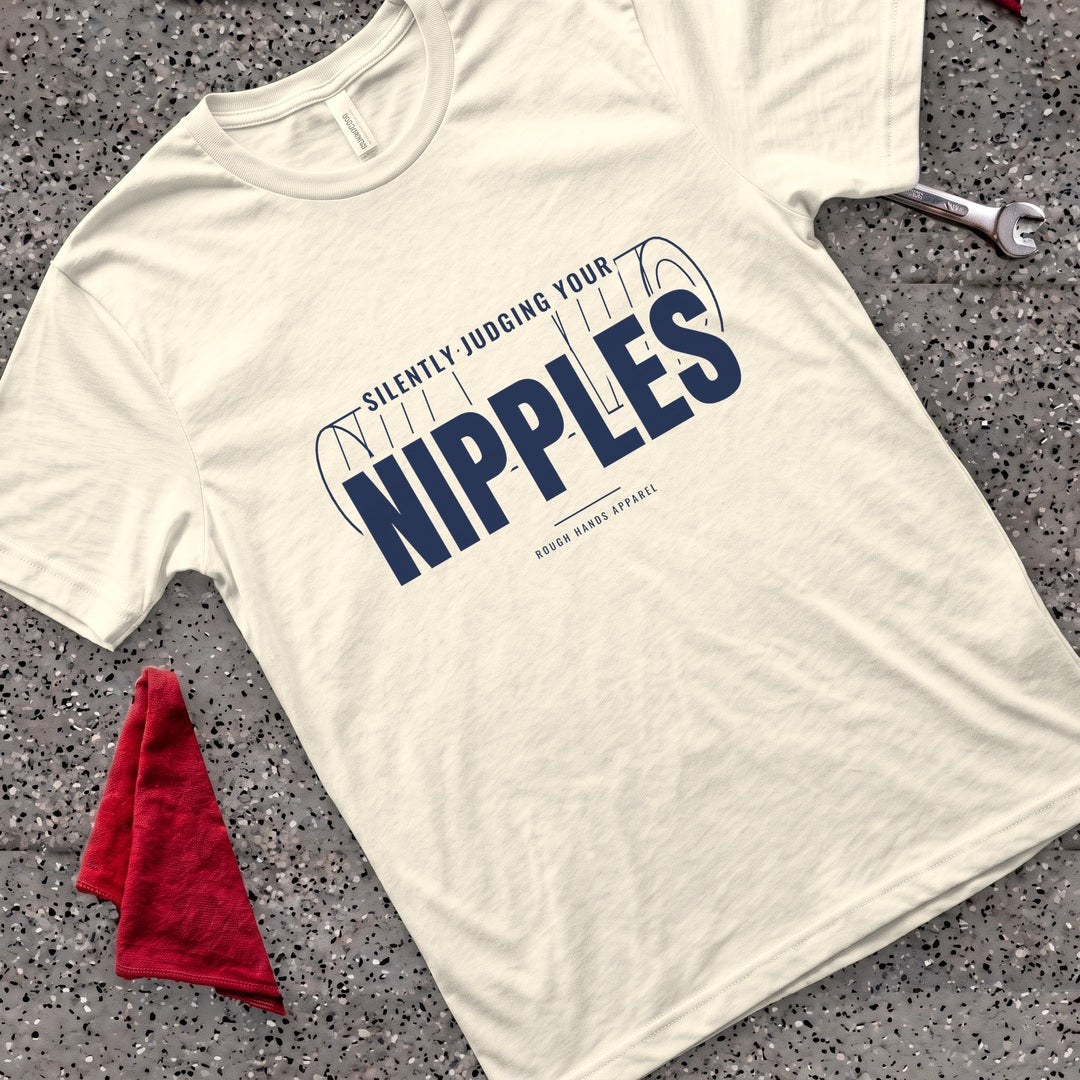 Silently Judging Nipples T-Shirt - Natural