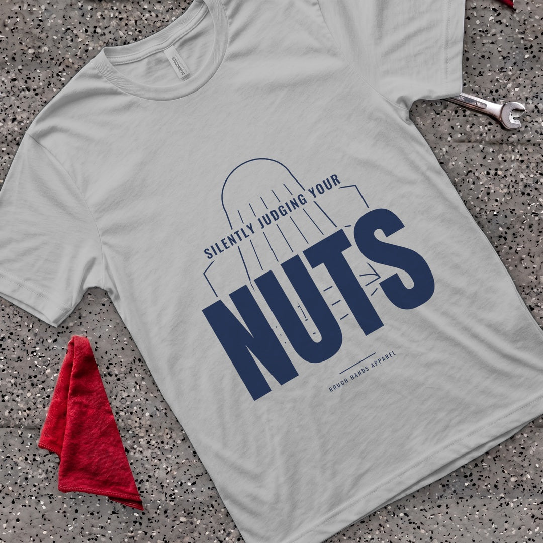 Silently Judging Nuts T-Shirt - Sport Grey