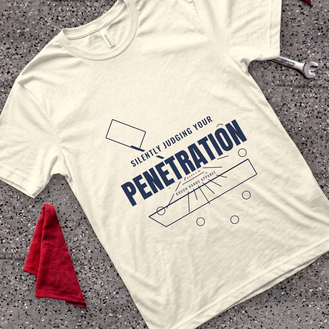 Silently Judging Penetration T-Shirt - Natural