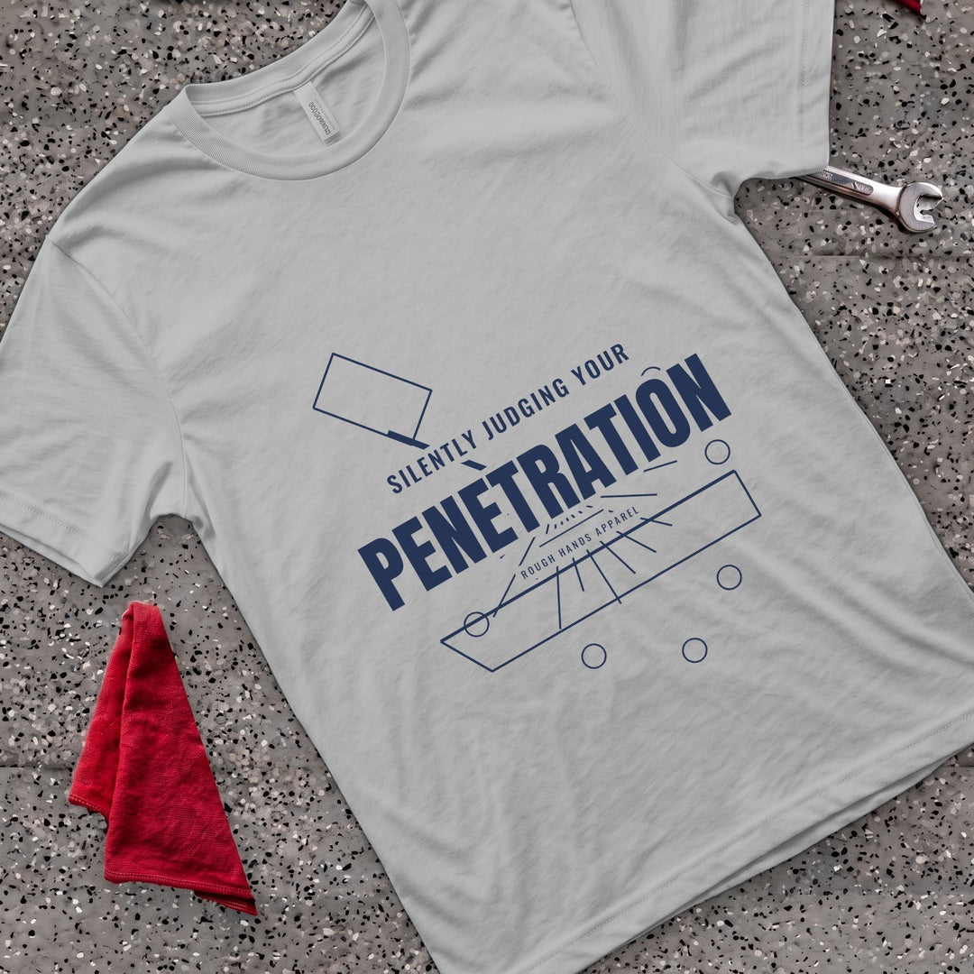 Silently Judging Penetration T-Shirt - Sport Grey