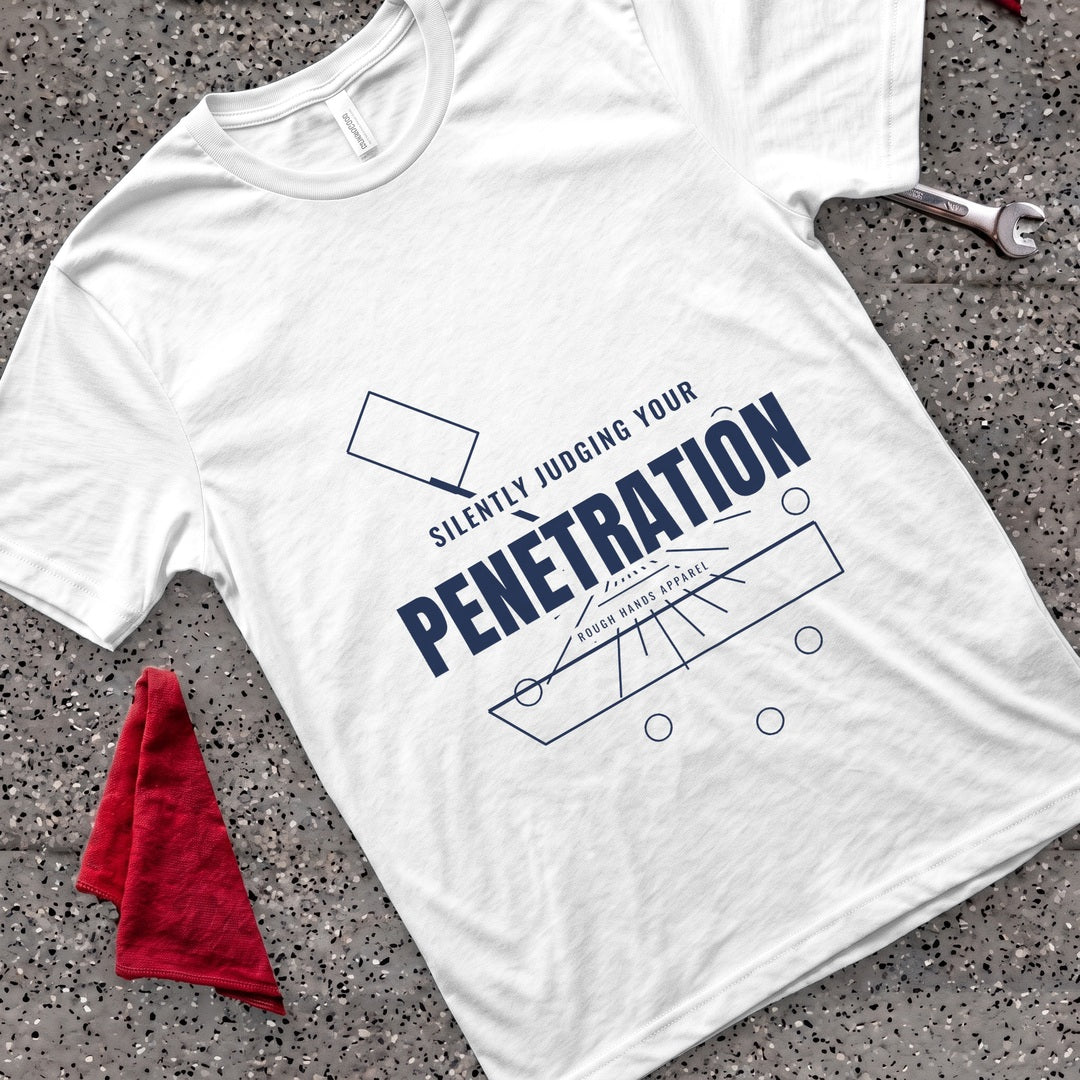 Silently Judging Penetration T-Shirt - White