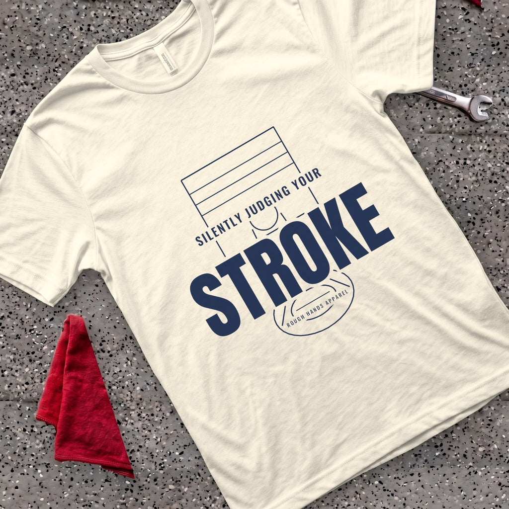 Silently Judging Stroke T-Shirt - Natural