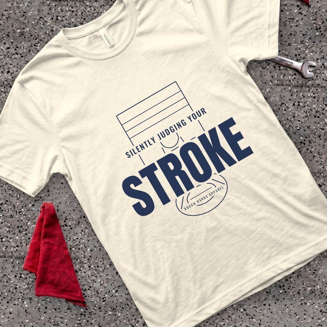 Silently Judging Stroke T-Shirt - Natural
