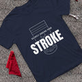 Silently Judging Stroke T-Shirt - Navy