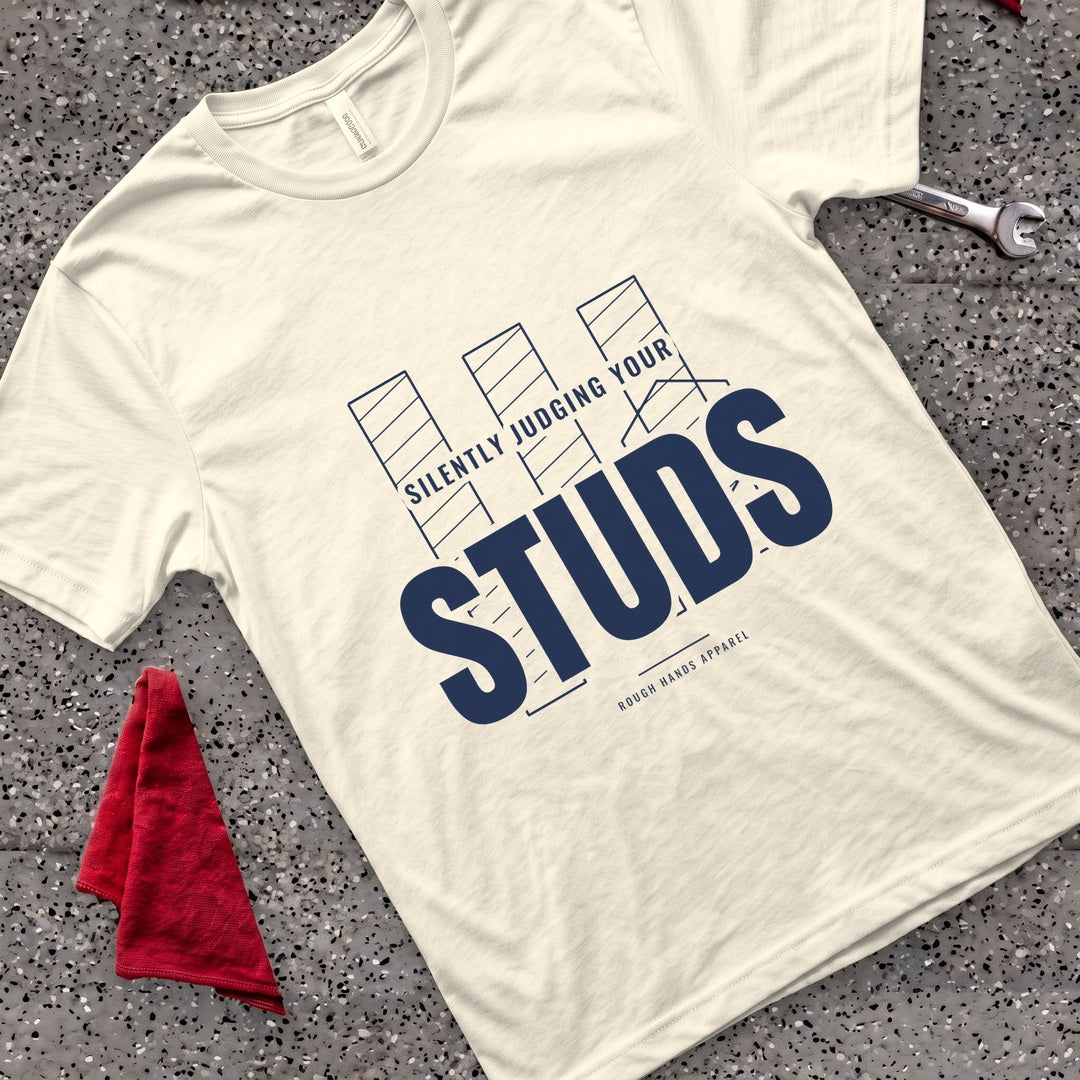 Silently Judging Studs T-Shirt - Natural