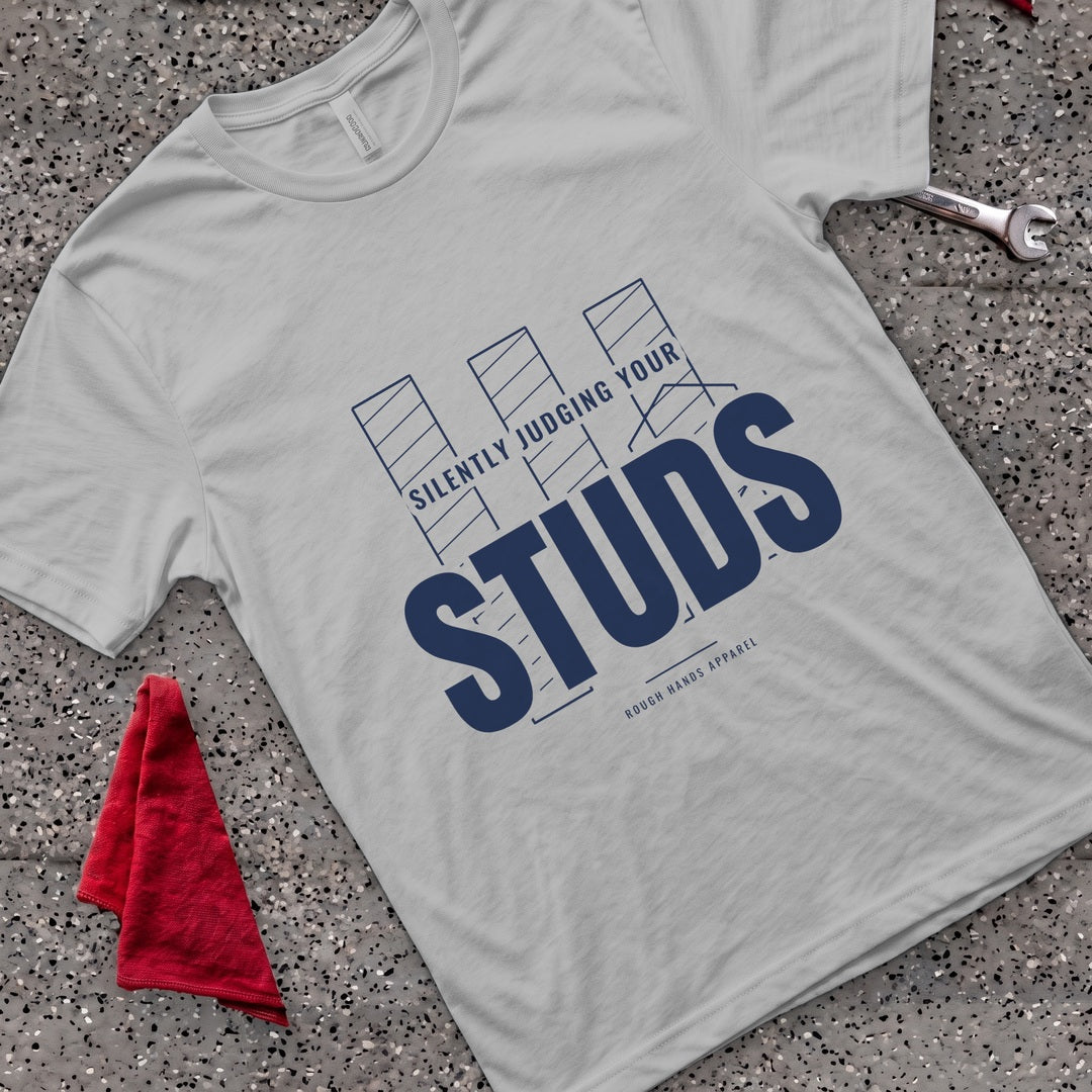 Silently Judging Studs T-Shirt - Sport Grey