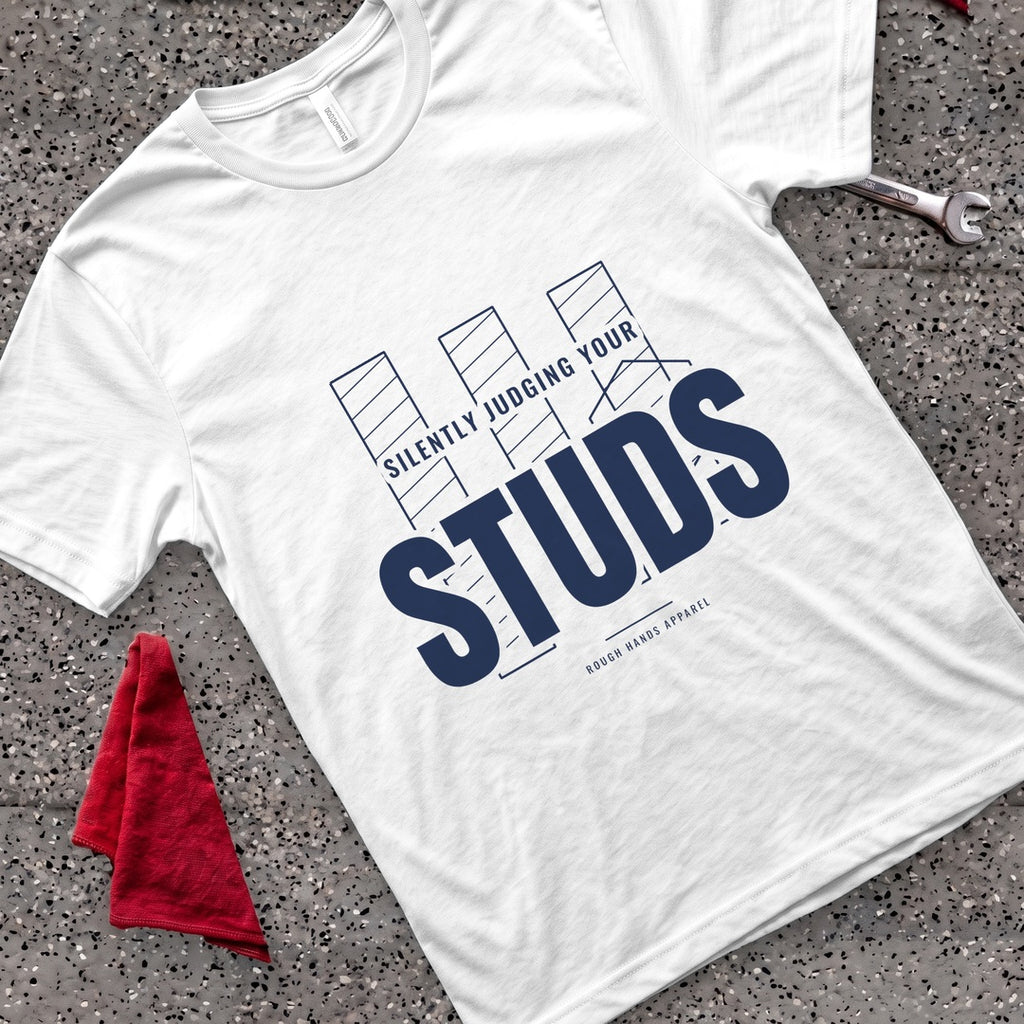 Silently Judging Studs T-Shirt - White