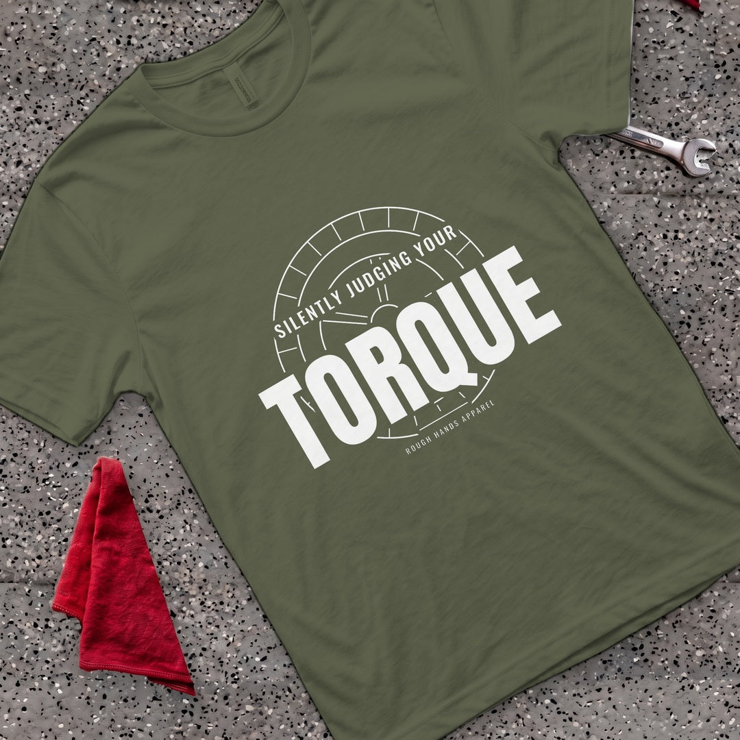 Silently Judging Torque T-Shirt - Military Green