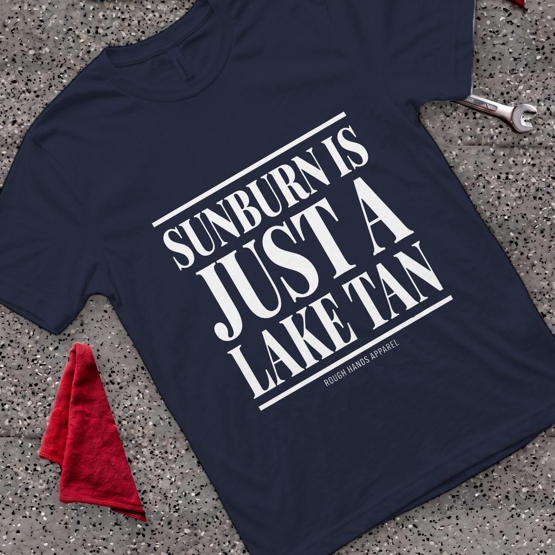 Lake Tan T-Shirt - Navy