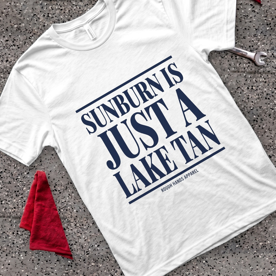 Lake Tan T-Shirt - White