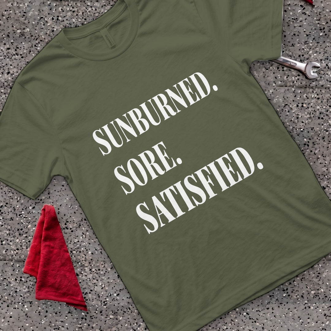 Sore & Satisfied T-Shirt - Military Green