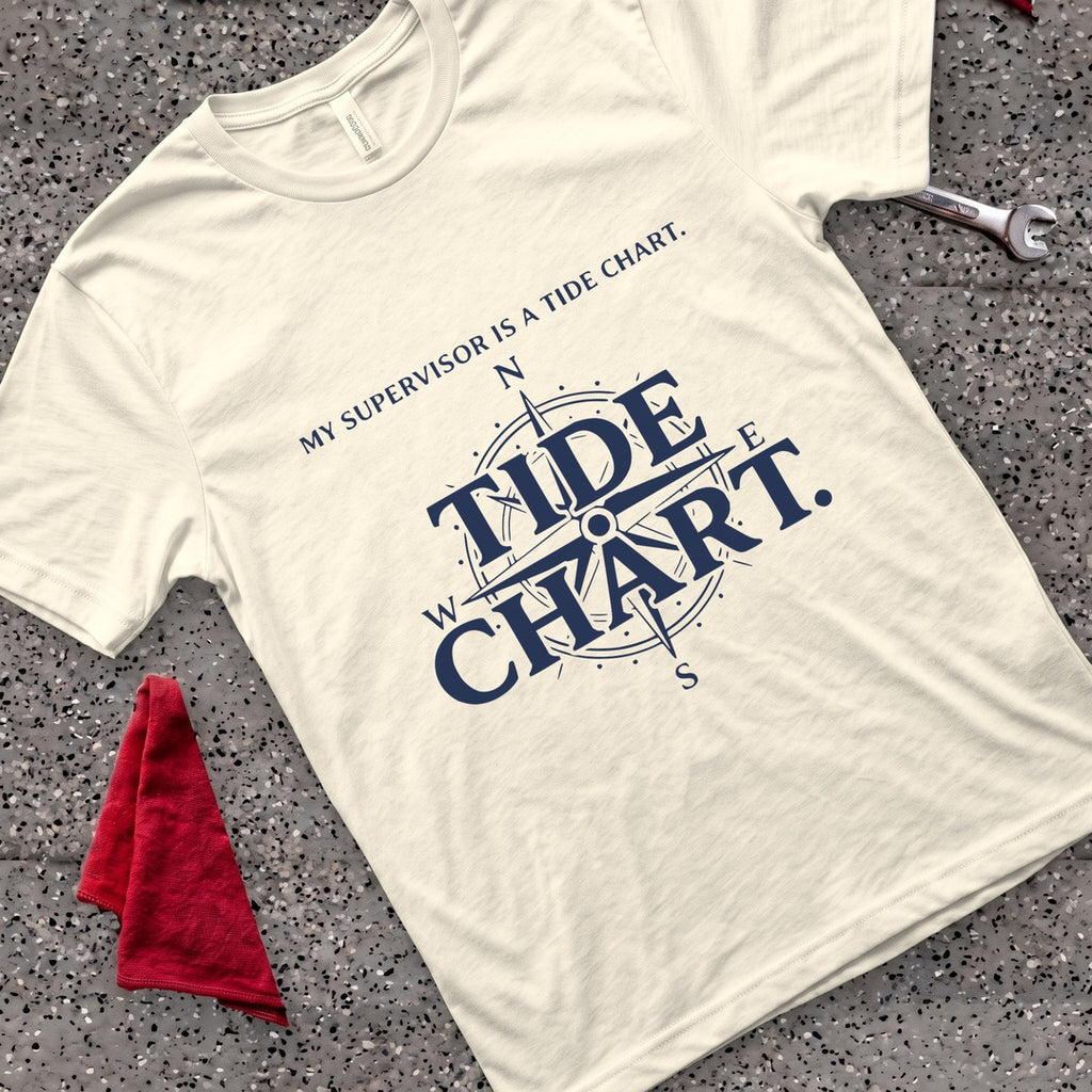 Tide Chart T-Shirt - Natural