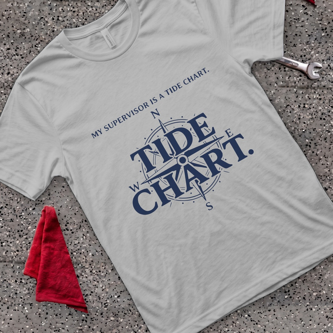 Tide Chart T-Shirt - Sport Grey