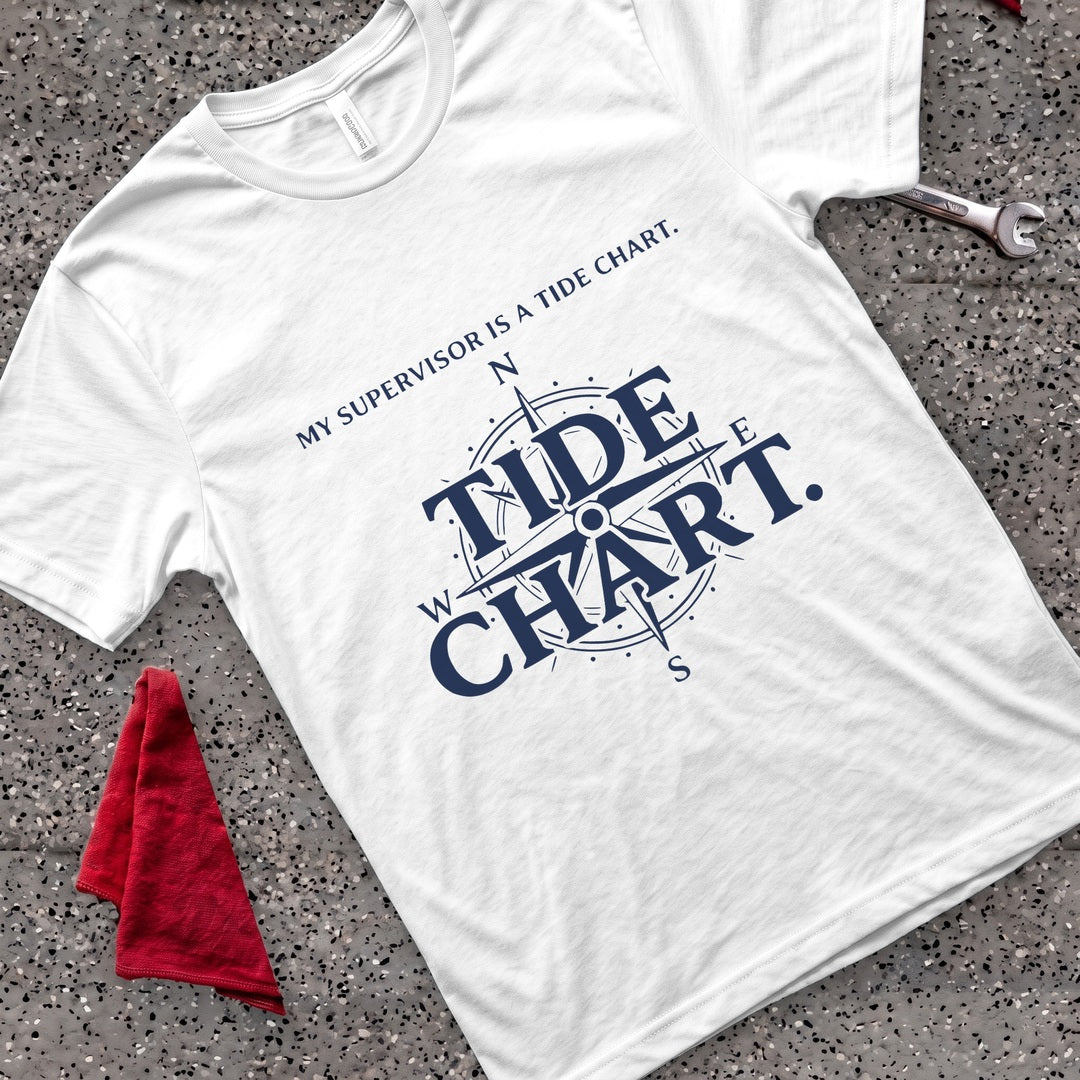 Tide Chart T-Shirt - White