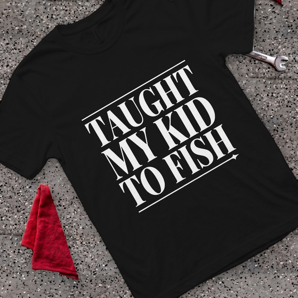 Taught To Fish T-Shirt - Black