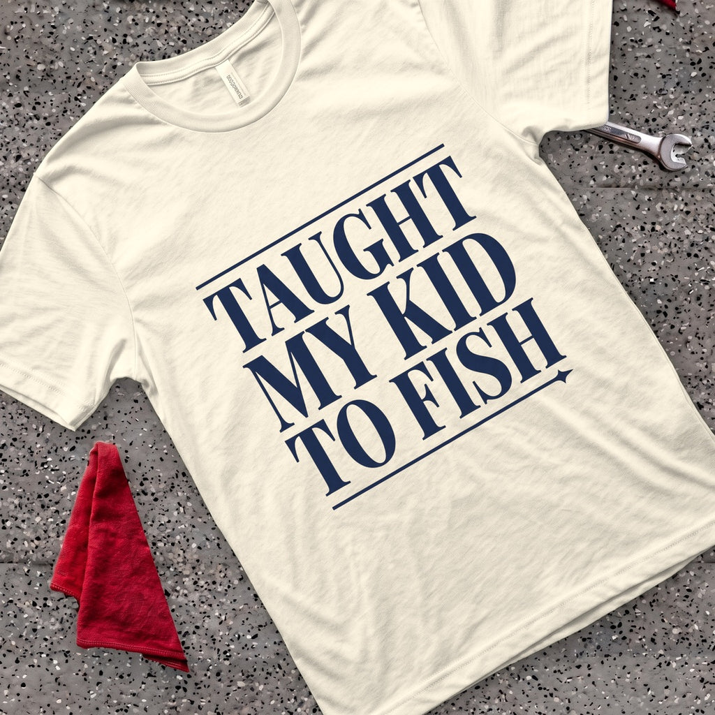 Taught To Fish T-Shirt - Natural