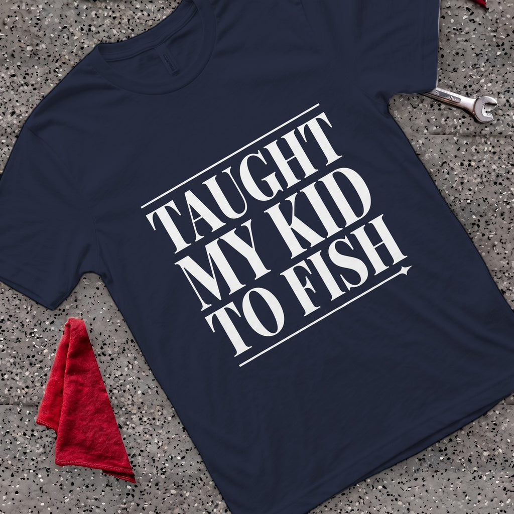 Taught To Fish T-Shirt - Navy