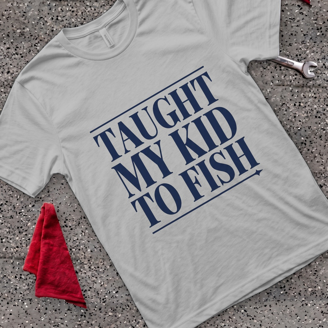 Taught To Fish T-Shirt - Sport Grey