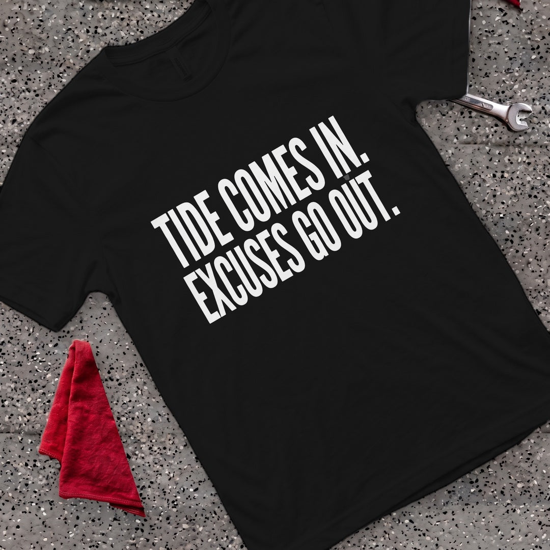 Tide & Excuses T-Shirt - Black