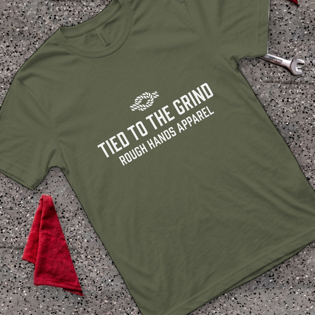 Tied To Grind T-Shirt - Military Green