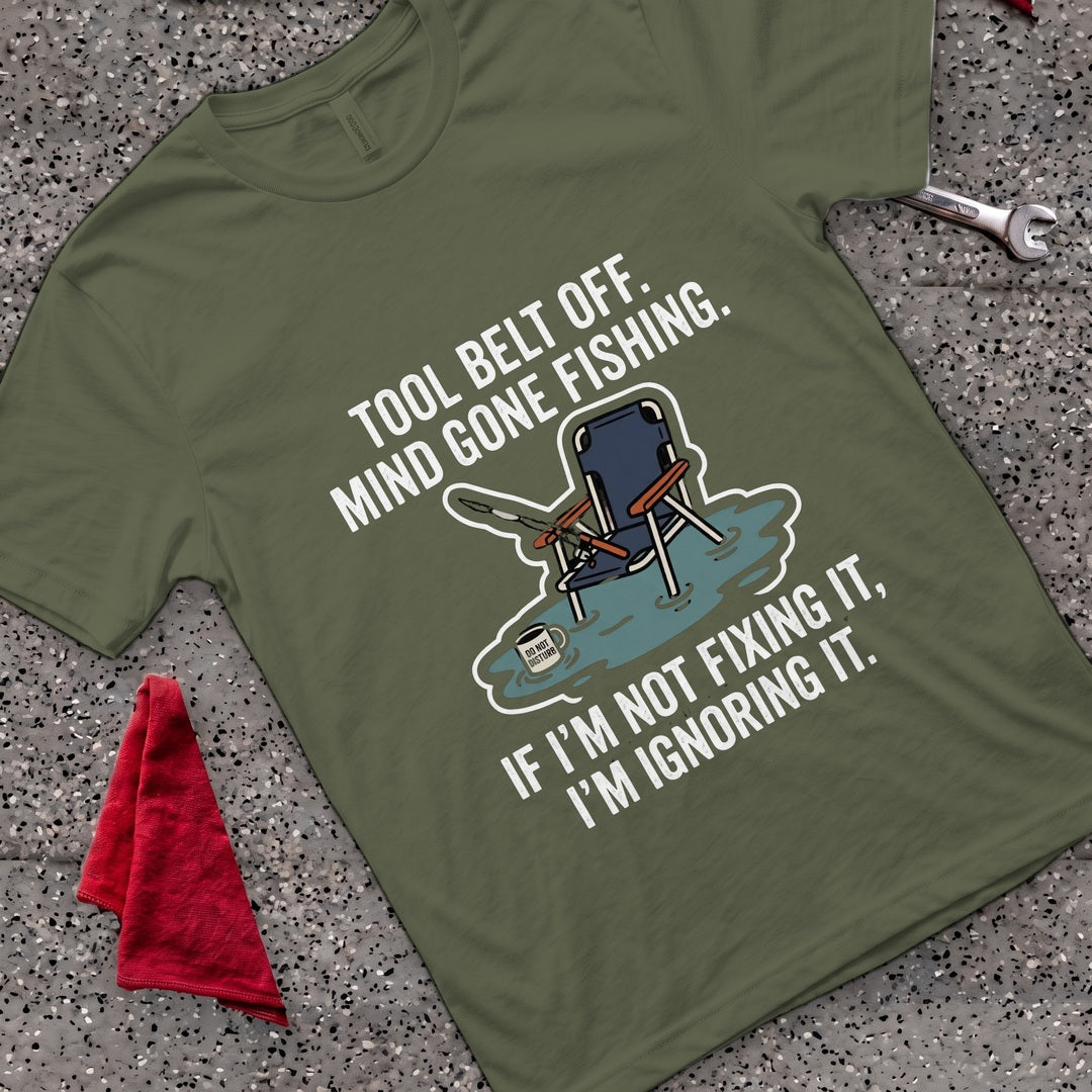 Tool Belt Off T-Shirt - Military Green