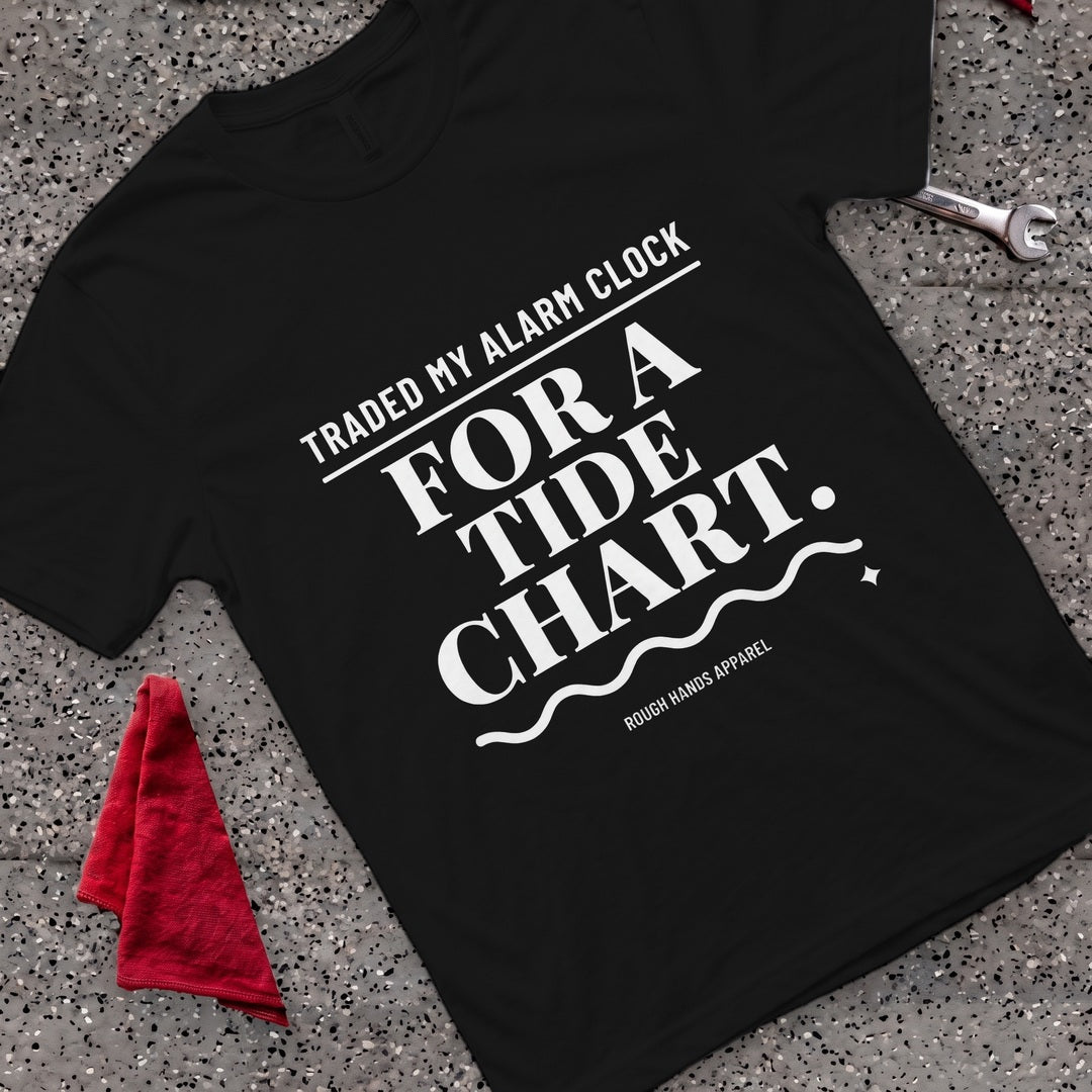 Trade Tide Chart T-Shirt - Black