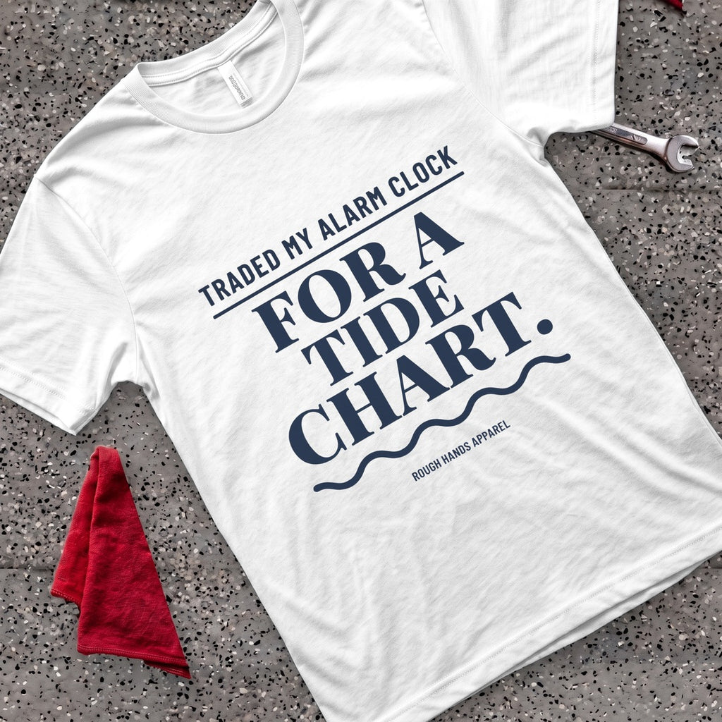 Trade Tide Chart T-Shirt - White