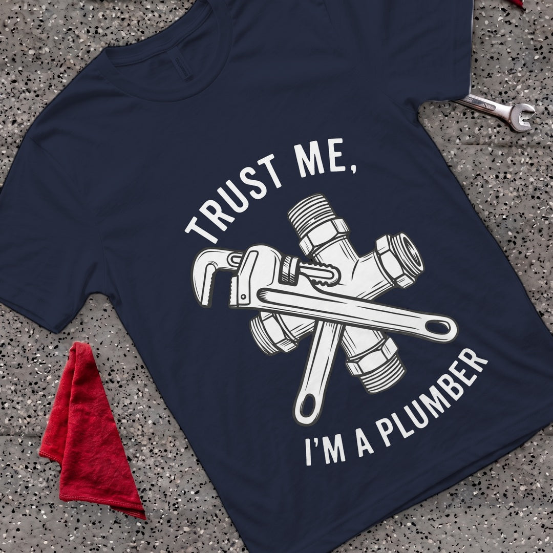 I'm A Plumber T-Shirt - Navy