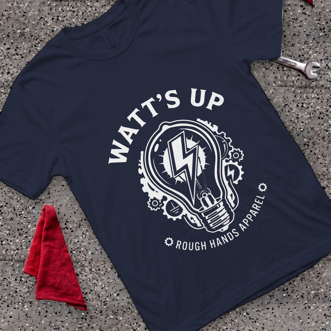 Watt's Up T-Shirt - Navy