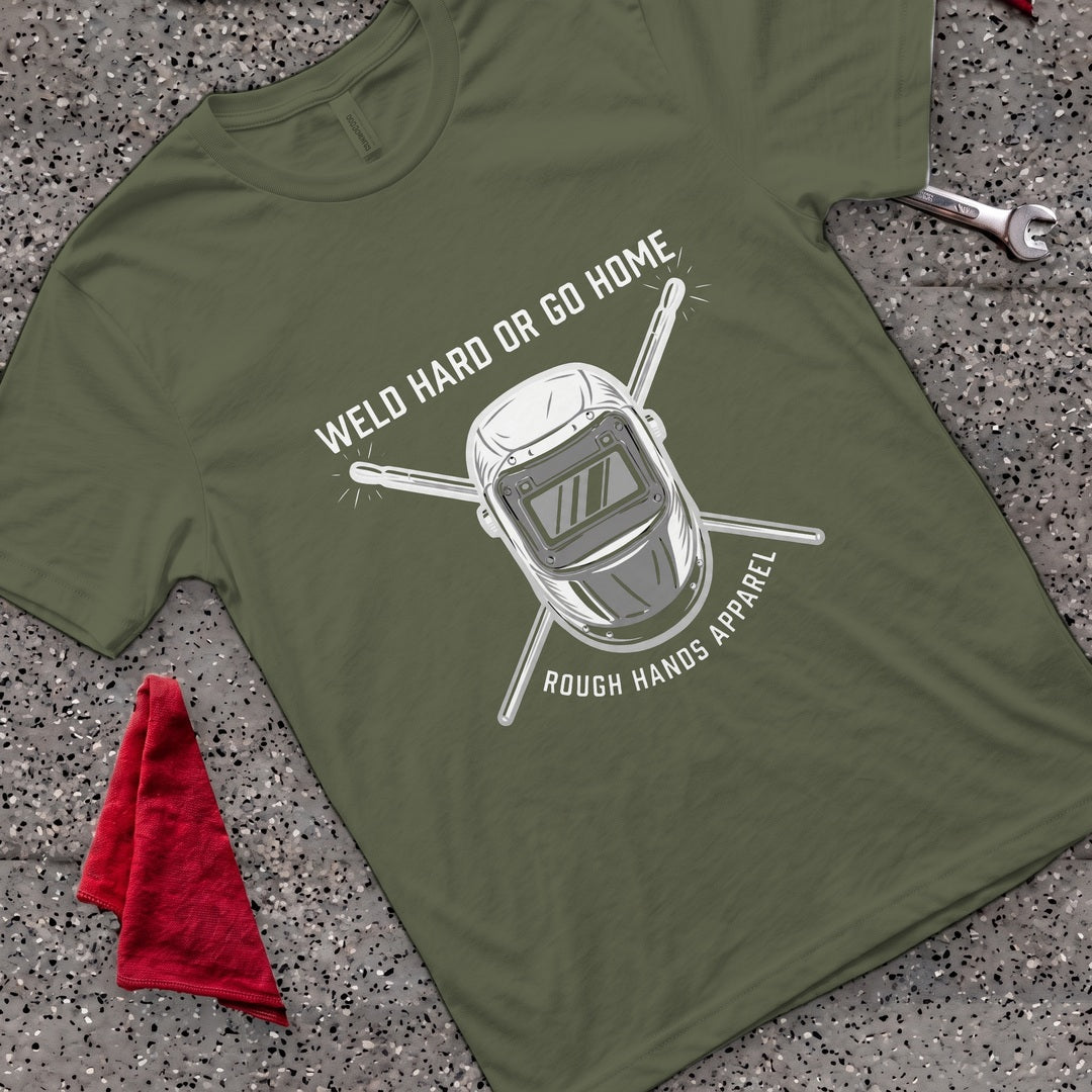 Weld Hard T-Shirt - Military Green