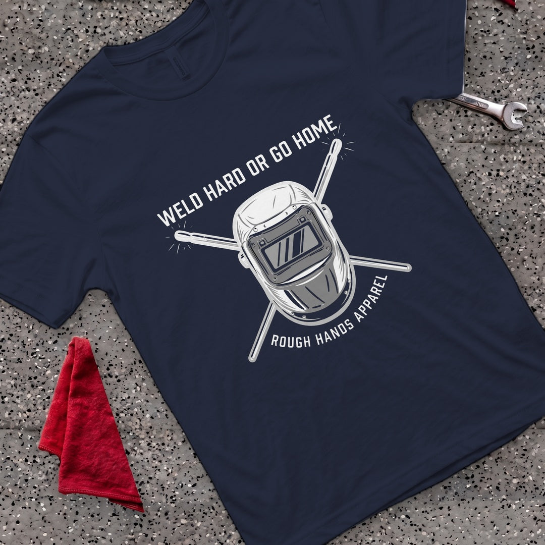 Weld Hard T-Shirt - Navy