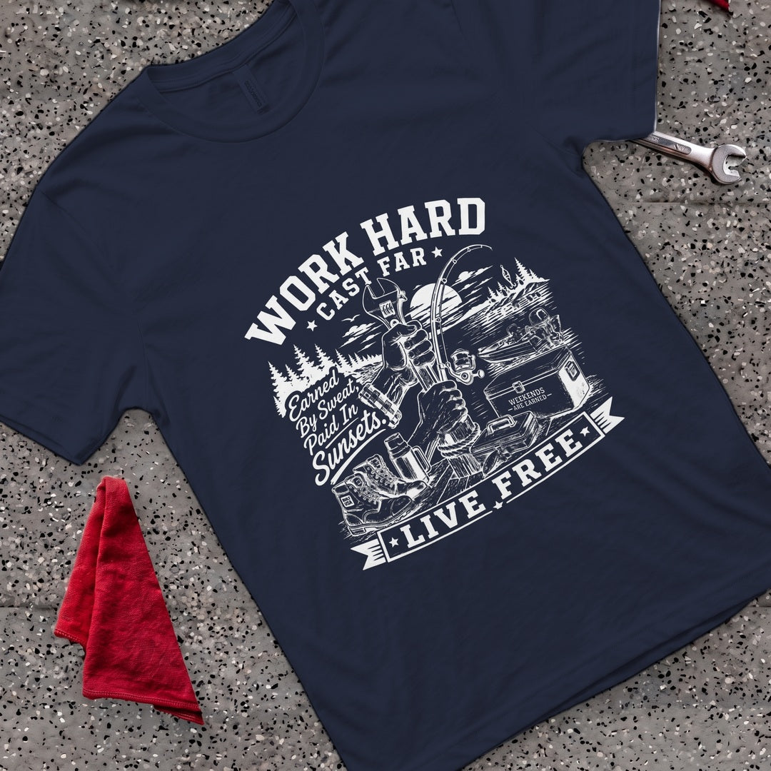 Cast Far T-Shirt - Navy