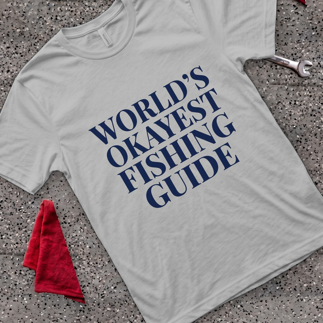 Okayest Fishing Guide T-Shirt - Sport Grey