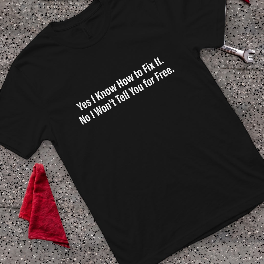 Not For Free T-Shirt - Black