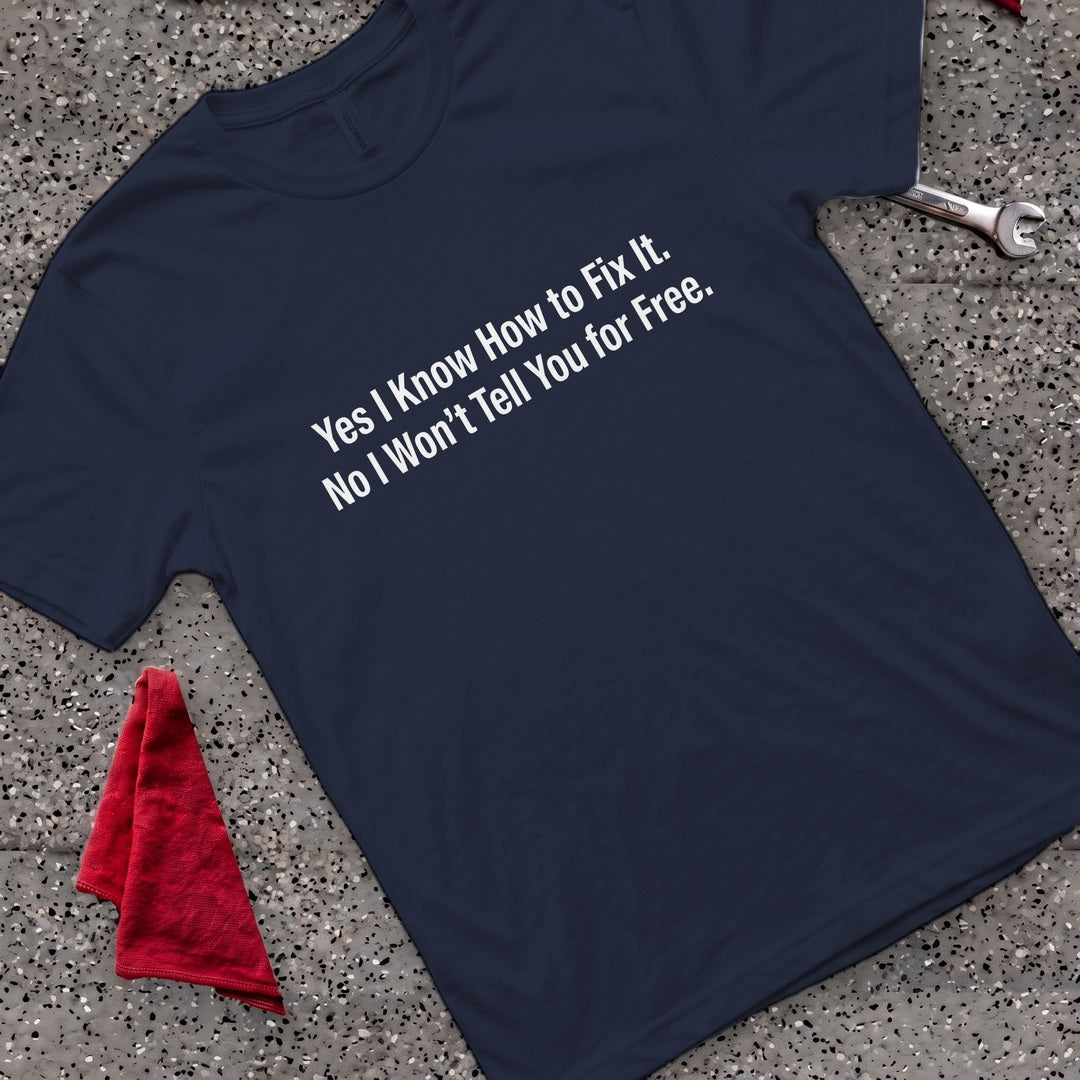 Not For Free T-Shirt - Navy